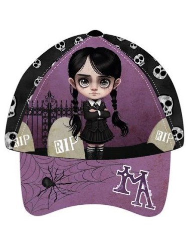 Cappello con visiera regolabile stampa round – Mercoledì