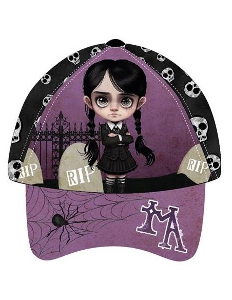 Cappello con visiera regolabile stampa round – Mercoledì