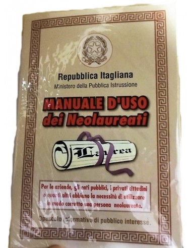 Biglietto auguri medio "Manuale d'uso...