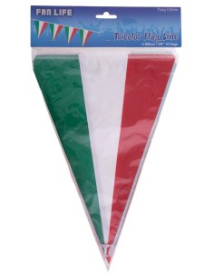 Festone bandierine in pvc Mt. 5 tricolore Italia 2
