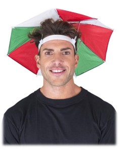 Cappello con ombrellino tricolore Italia