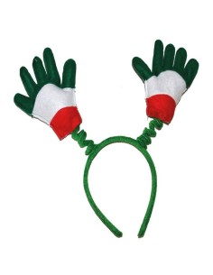 Cerchietto con manine tricolore Italia