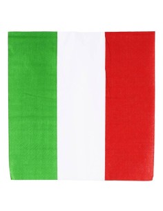 Tovaglioli carta cm. 30x30 tricolore Italia - Cf. 20 pezzi