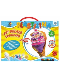 Set gelato plastilina in valigetta 13 pezzi