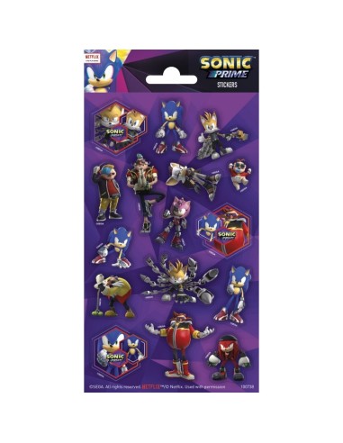 Stickers Sonic in blister Cm. 10x20
