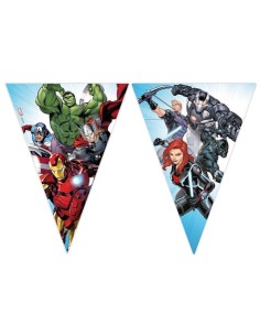 Festone bandierine in carta Avengers