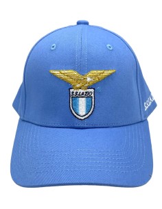 Cappello con visiera celeste logo ricamato SS Lazio