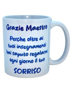 Tazza mug ceramica "Grazie Maestro"