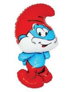 Palloncino mylar minishape 14" - Puffi - Blister 5 pezzi