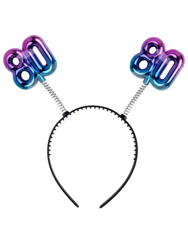Cerchietto con antennine gradient "80"
