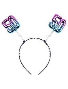 Cerchietto con antennine gradient "50"