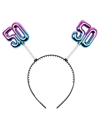 Cerchietto con antennine gradient "50"