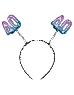 Cerchietto con antennine gradient "40"