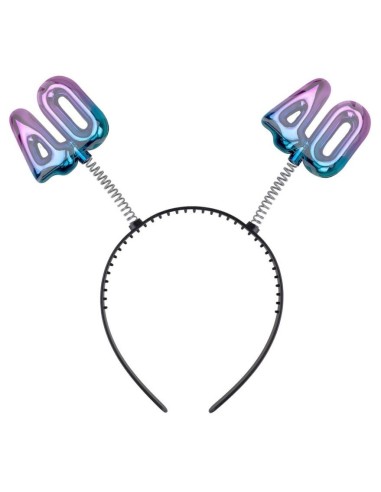 Cerchietto con antennine gradient "40"