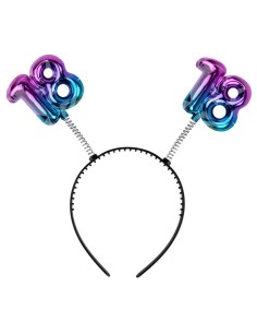 Cerchietto con antennine gradient "18"