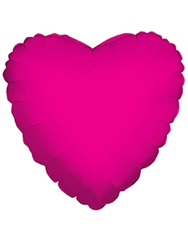 Palloncino mylar 18" Cm. 45 - Cuore - Fuxia