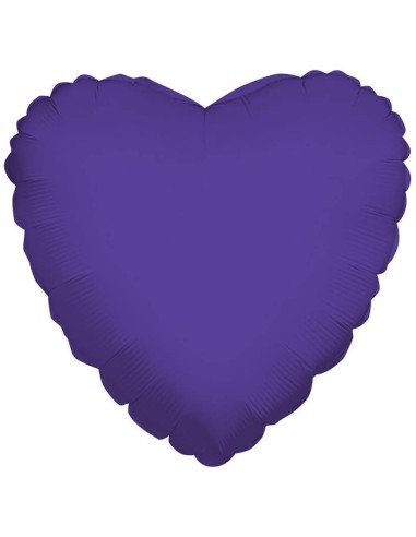 Palloncino mylar 18" Cm. 45 - Cuore - Viola