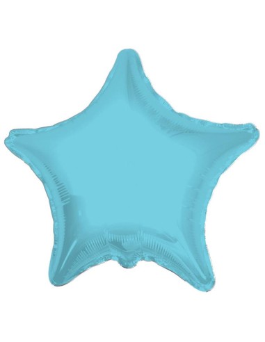 Palloncino mylar 18" Cm. 45 - Stella - Celeste baby