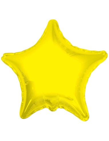 Palloncino mylar 18" Cm. 45 - Stella - Giallo