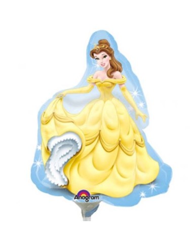 Palloncino mylar minishape Principesse Belle - Blister 5 pezzi