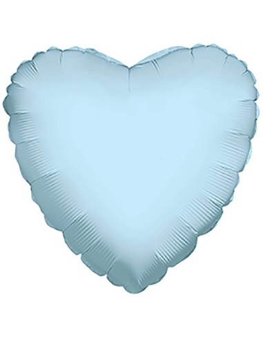 Palloncino mylar 18" Cm. 45 - Cuore - Celeste chiaro