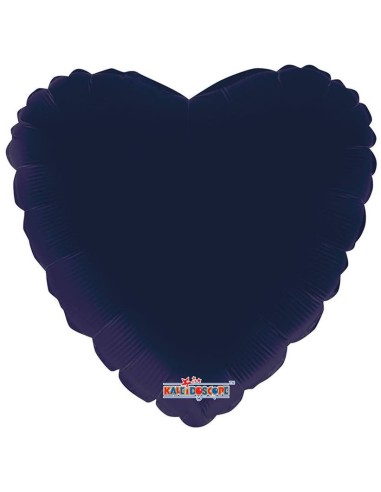 Palloncino mylar 18" Cm. 45 - Cuore - Blu navy