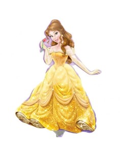Palloncino mylar minishape Principesse Belle - Blister 5 pezzi