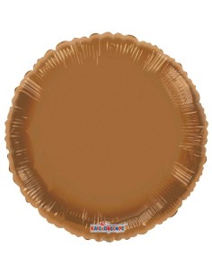 Palloncino mylar 18" Cm. 45 - Rotondo - Marrone Moka