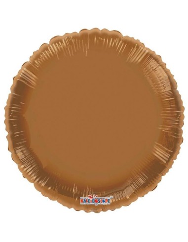 Palloncino mylar 18" Cm. 45 - Rotondo - Marrone Moka