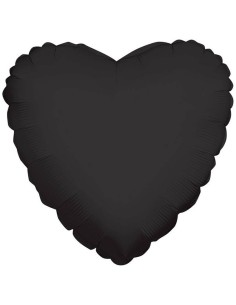 Palloncino mylar 18" Cm. 45 - Cuore - Nero