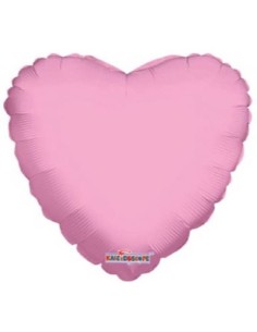 Palloncino mylar minishape 4" - Cuore Rosa Pastello - Blister 5 pezzi