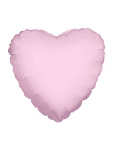 Palloncino mylar minishape 4" - Cuore Rosa Light Pink - Blister 5 pezzi