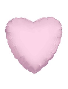 Palloncino mylar minishape 9" - Cuore Rosa Light Pink - Blister 5 pezzi