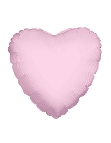 Palloncino mylar minishape 9" - Cuore Rosa Light Pink - Blister 5 pezzi