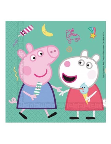 Tovaglioli carta Cm. 33x33 - Peppa Pig - Cf. 20 pezzi