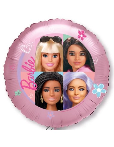 Palloncino mylar 18" Cm. 45 - Barbie rotondo