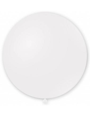 Palloncino lattice mongolfiera 33" Cm. 83 - Bianco