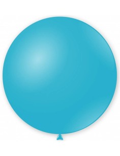 Palloncino lattice mongolfiera 33" Cm. 83 - Celeste