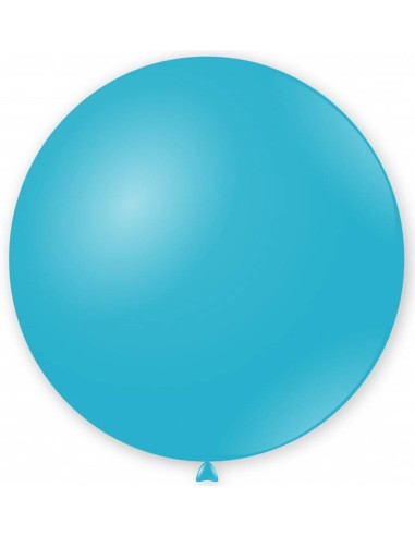 Palloncino lattice mongolfiera 33" Cm. 83 - Celeste