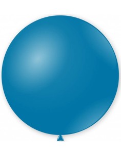Palloncino lattice mongolfiera 33" Cm. 83 - Blu