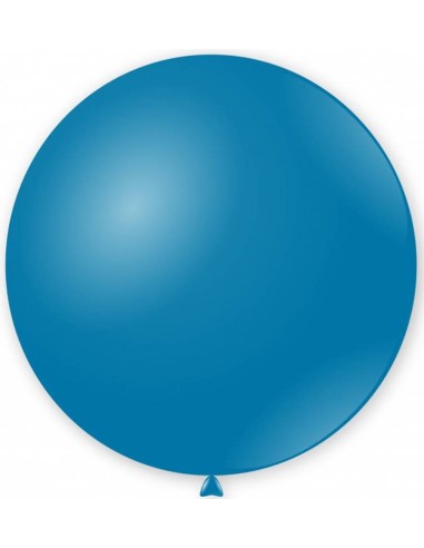 Palloncino lattice mongolfiera 33" Cm. 83 - Blu