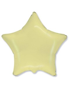 Palloncino mylar 18" Cm. 45 - Stella - Crema