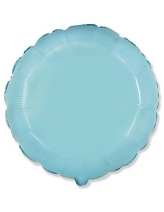 Palloncino mylar 18" Cm. 45 - Rotondo - Celeste baby