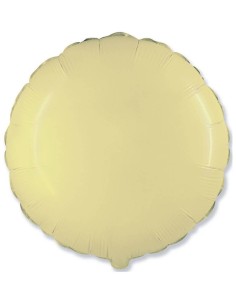 Palloncino mylar 18" Cm. 45 - Rotondo - Crema