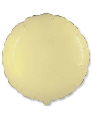 Palloncino mylar 18" Cm. 45 - Rotondo - Crema