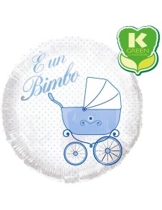 Palloncino mylar 18" Cm. 45 - E' un bimbo carrozzina