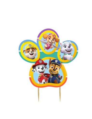 Candelina per torta sagomata Paw Patrol family