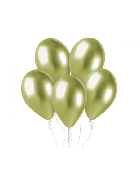 Palloncino lattice cromato 13" Cm. 33 - Confezione 50 pz - Gemar - Verde Kiwi