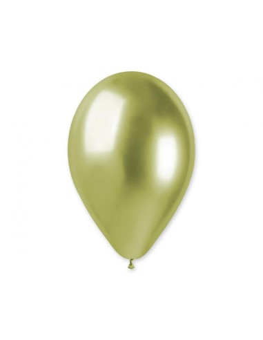 Palloncino lattice cromato 13" Cm. 33 - Confezione 50 pz - Gemar - Verde Kiwi