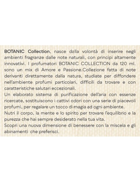 Diffusore essenze Botanic Collection Deluxe Line 120 ML - Vino rosso - Made in Italy